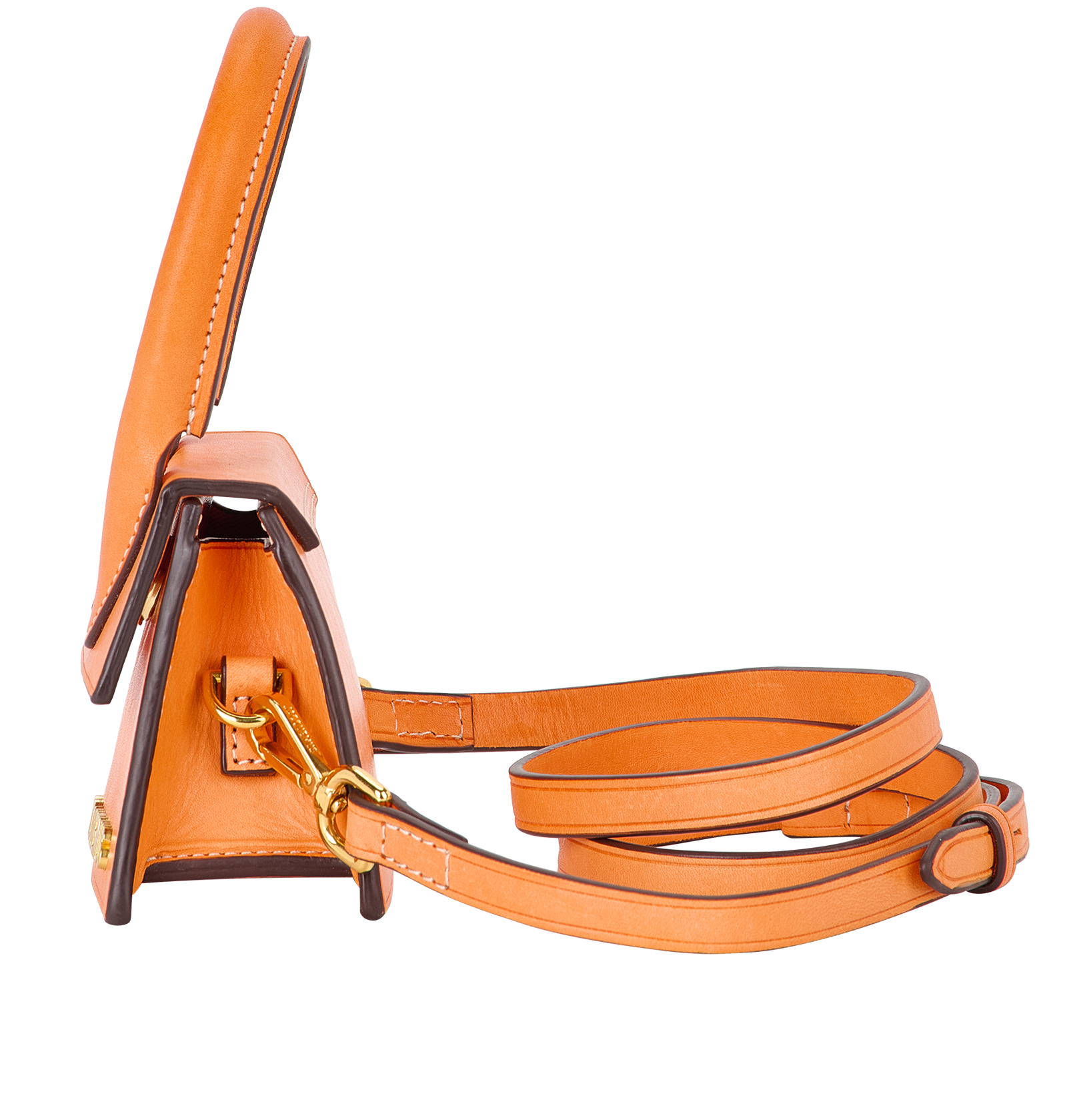 Le Chiquito, &pound;220, Handbags, Orange, Leather, Bottom view